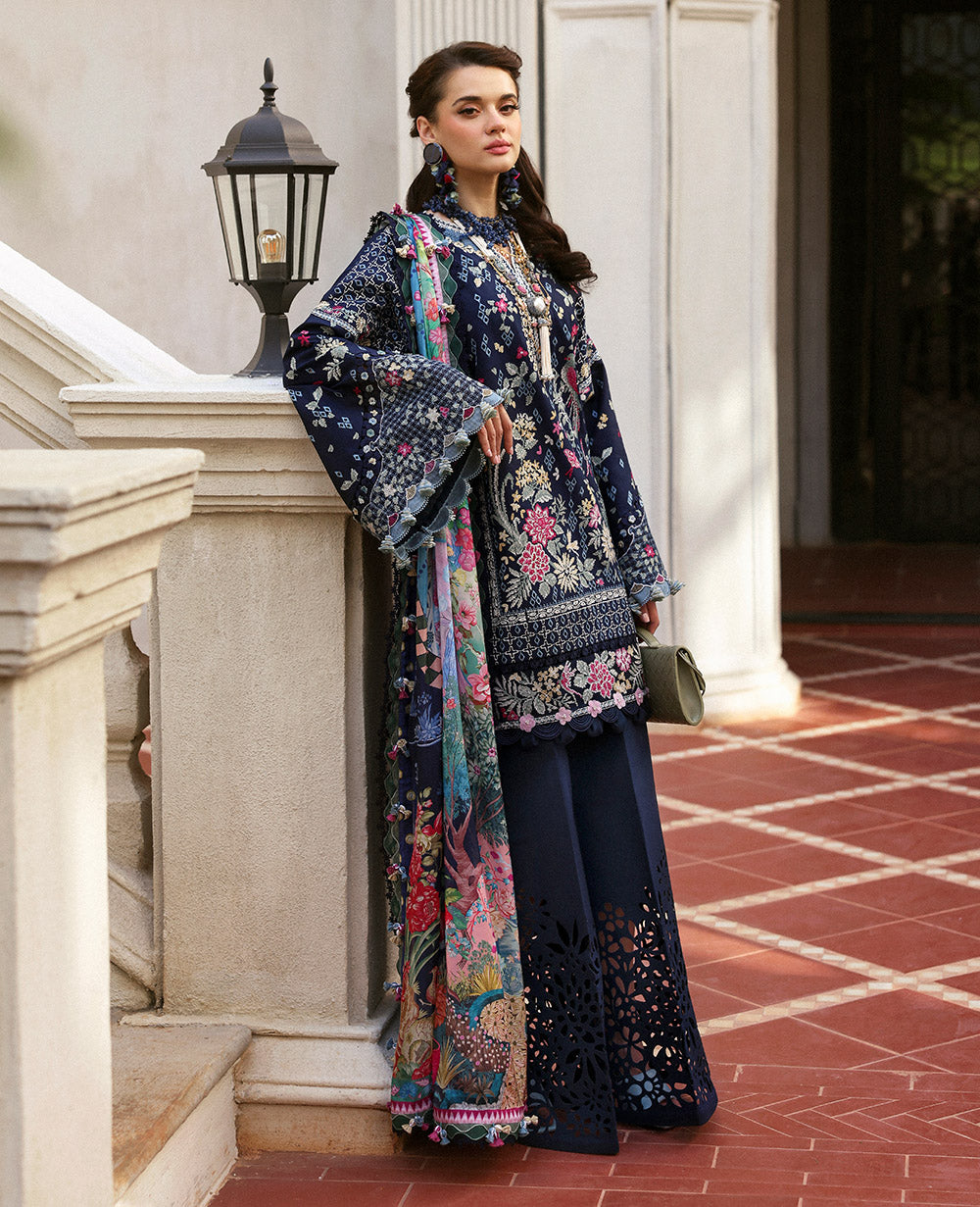 Republic Womenswear | Kalani Eid Luxury Lawn 25 | D5-B - Nyra