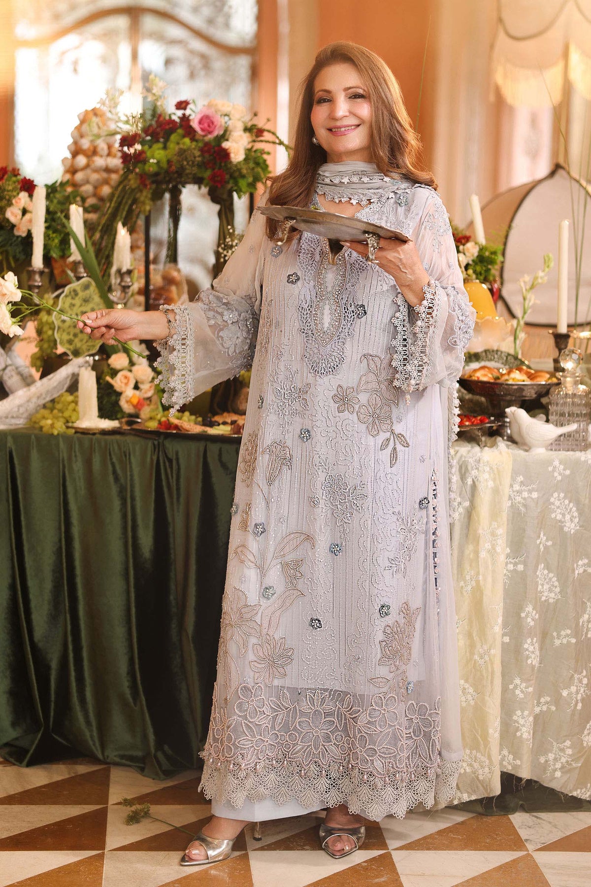 Maria B | Royale Tea Affair | MPC-26-206-Muted Blue, image 5