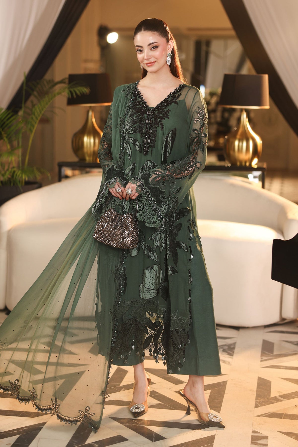 Maria B | Royale Tea Affair | MPC-26-207-Pine Green, image 3