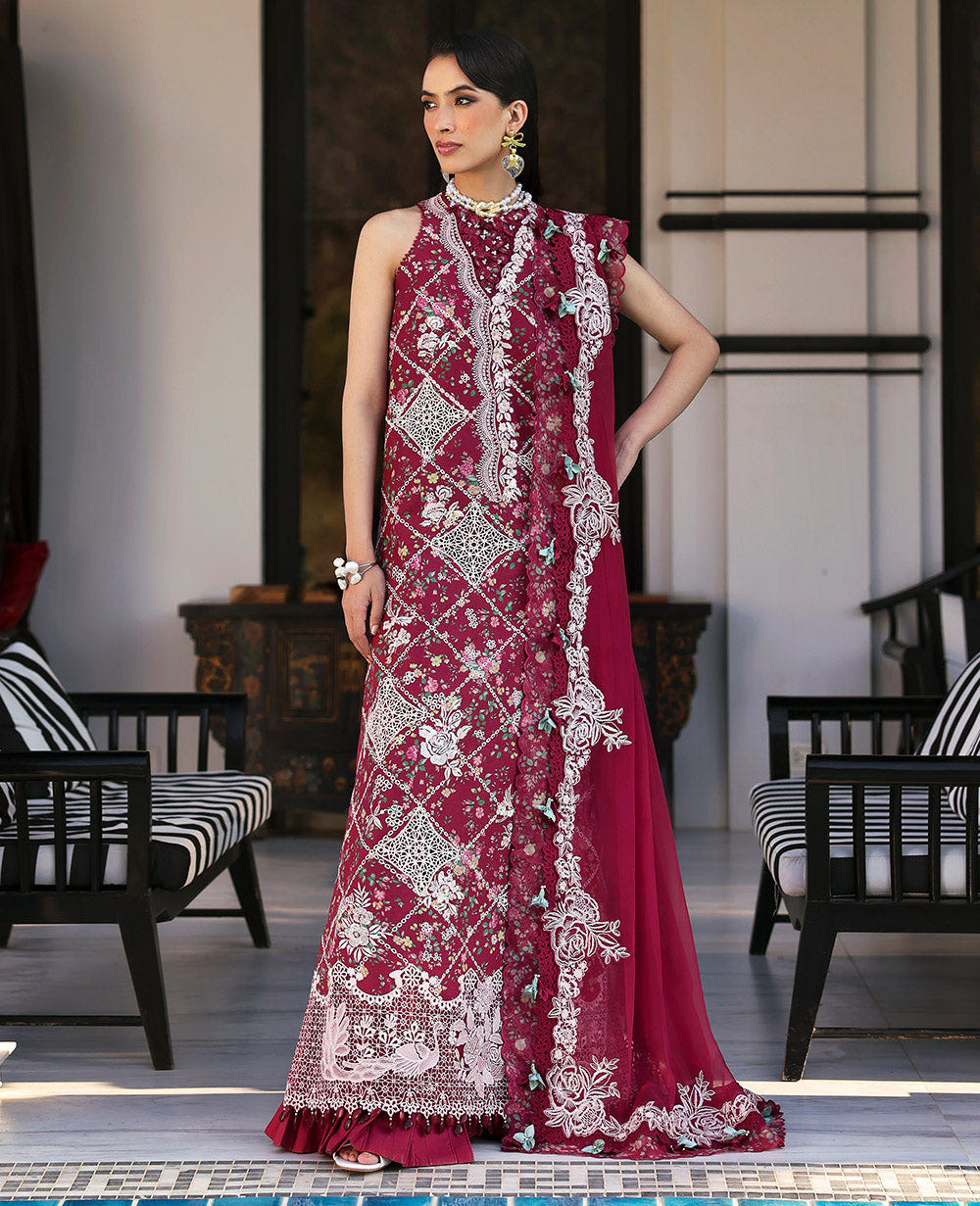 Republic Womenswear | Kalani Eid Luxury Lawn 25 | D8-B - Lyanna -  Republic Womenswear Ladies Clothes - Original Designer Dress - House of Maryam