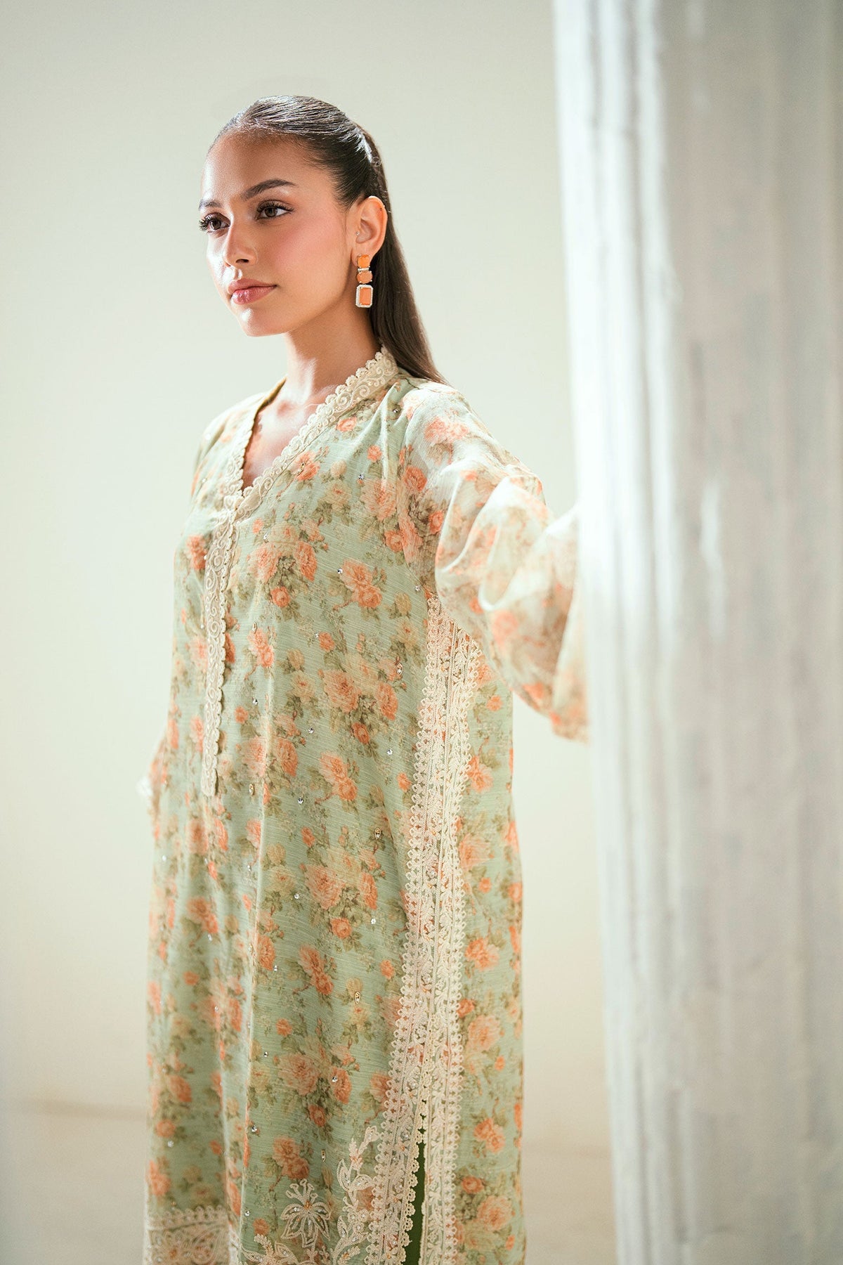 Dhanak | Signature Pret | SS24DA-2590 GREEN -  Dhanak Ladies Clothes - Original Designer Dress - House of Maryam