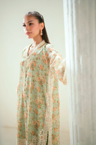 Dhanak | Signature Pret | SS24DA-2590 GREEN -  Dhanak Ladies Clothes - Original Designer Dress - House of Maryam