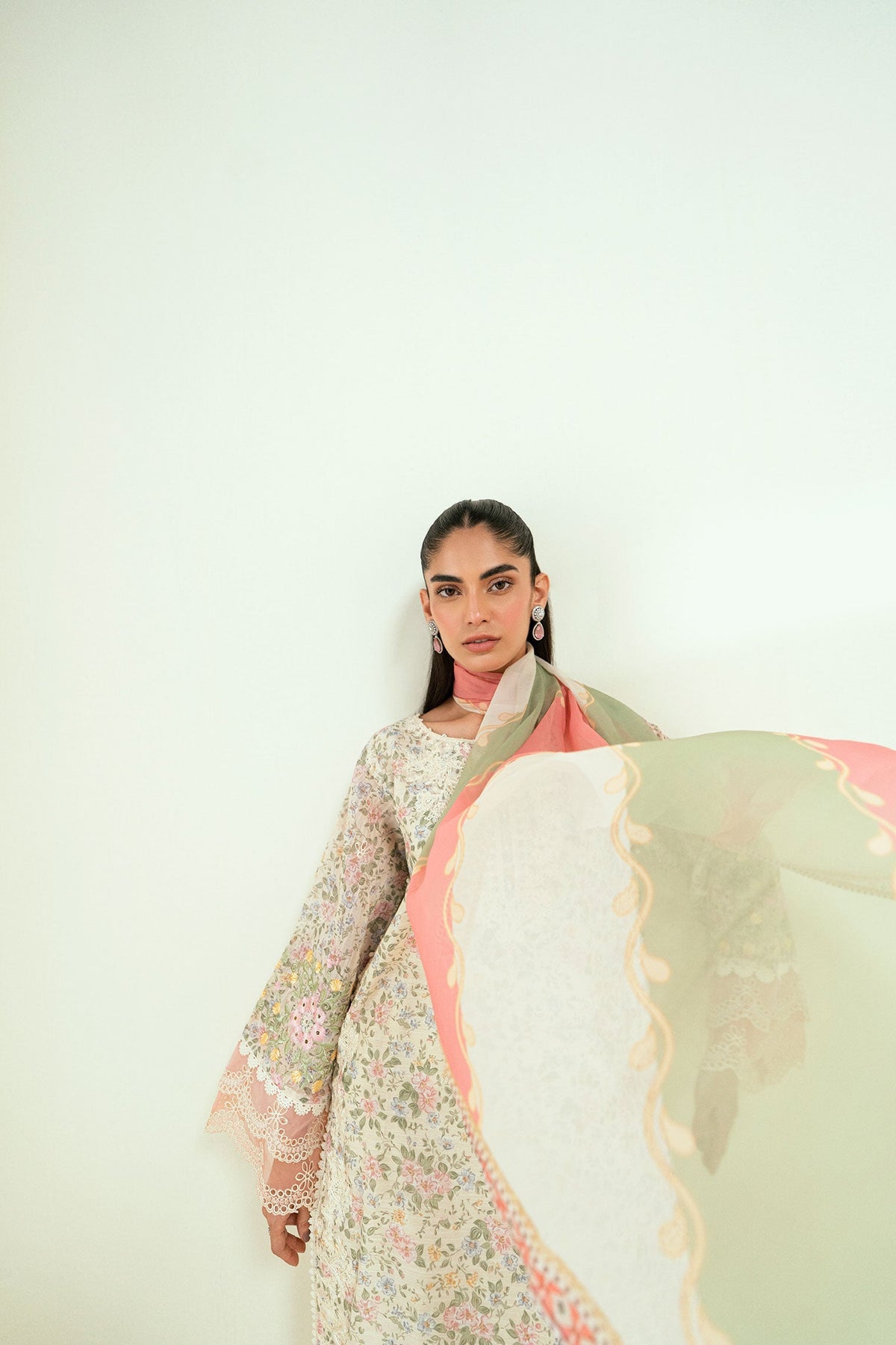 Dhanak | Signature Pret | SS24DA-2592 OFF-WHITE -  Dhanak Ladies Clothes - Original Designer Dress - House of Maryam