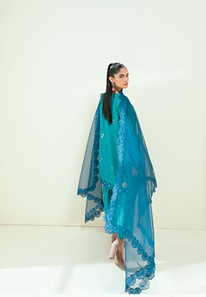 Dhanak | Signature Pret | SS25DA-2699 C-GREEN -  Dhanak Ladies Clothes - Original Designer Dress - House of Maryam