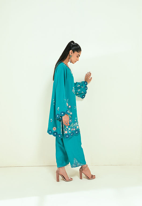 Dhanak | Signature Pret | SS25DA-2699 C-GREEN -  Dhanak Ladies Clothes - Original Designer Dress - House of Maryam
