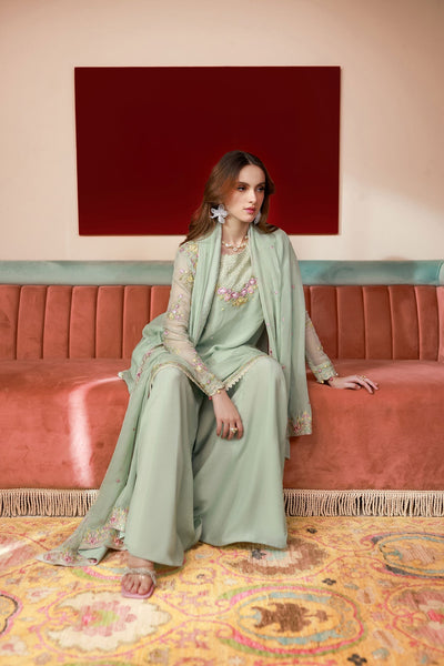 Dhanak | Chiffon Pret | SS25DA-2712 -  Dhanak Ladies Clothes - Original Designer Dress - House of Maryam