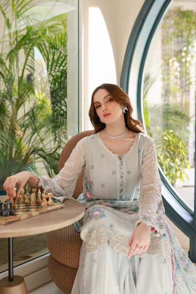 Dhanak | Chiffon Pret | SS25DA-2715 -  Dhanak Ladies Clothes - Original Designer Dress - House of Maryam