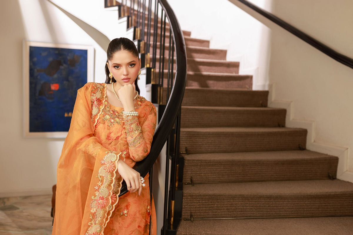 Dhanak | Chiffon Pret |  SS25DA-2716 -  Dhanak Ladies Clothes - Original Designer Dress - House of Maryam