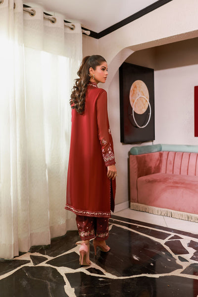 Dhanak | Chiffon Pret | SS25DA-2719 -  Dhanak Ladies Clothes - Original Designer Dress - House of Maryam