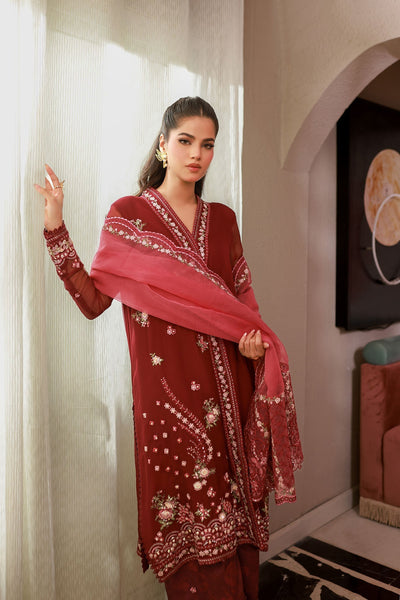 Dhanak | Chiffon Pret | SS25DA-2719 -  Dhanak Ladies Clothes - Original Designer Dress - House of Maryam