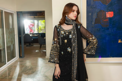 Dhanak | Chiffon Pret | SS25DA-2720 -  Dhanak Ladies Clothes - Original Designer Dress - House of Maryam