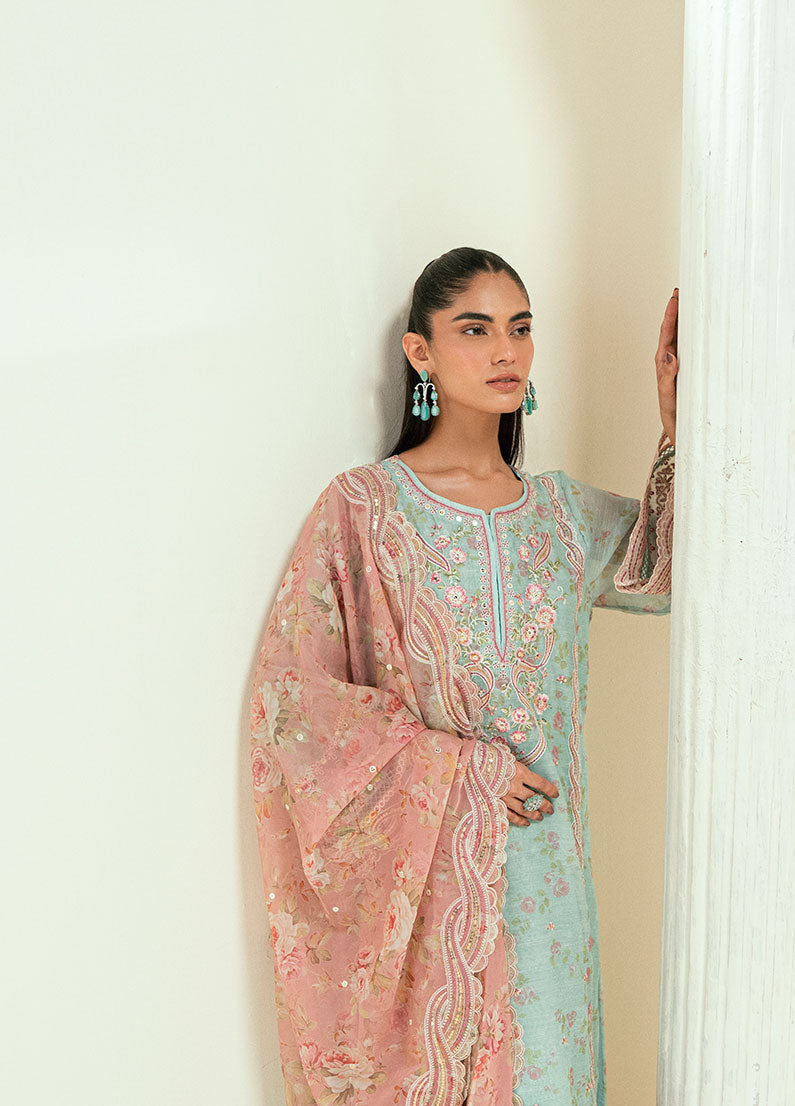Dhanak | Signature Pret | SS25DA-2722 L-GREEN -  Dhanak Ladies Clothes - Original Designer Dress - House of Maryam
