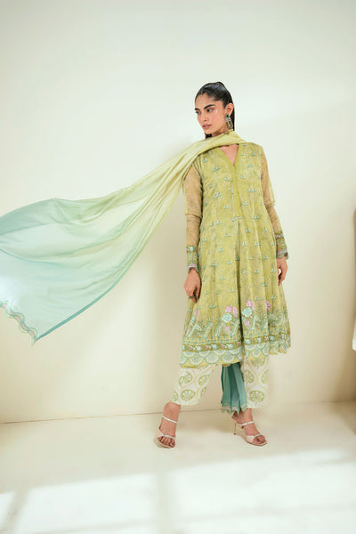 Dhanak | Signature Pret | SS25DA-2729 L-GREEN -  Dhanak Ladies Clothes - Original Designer Dress - House of Maryam