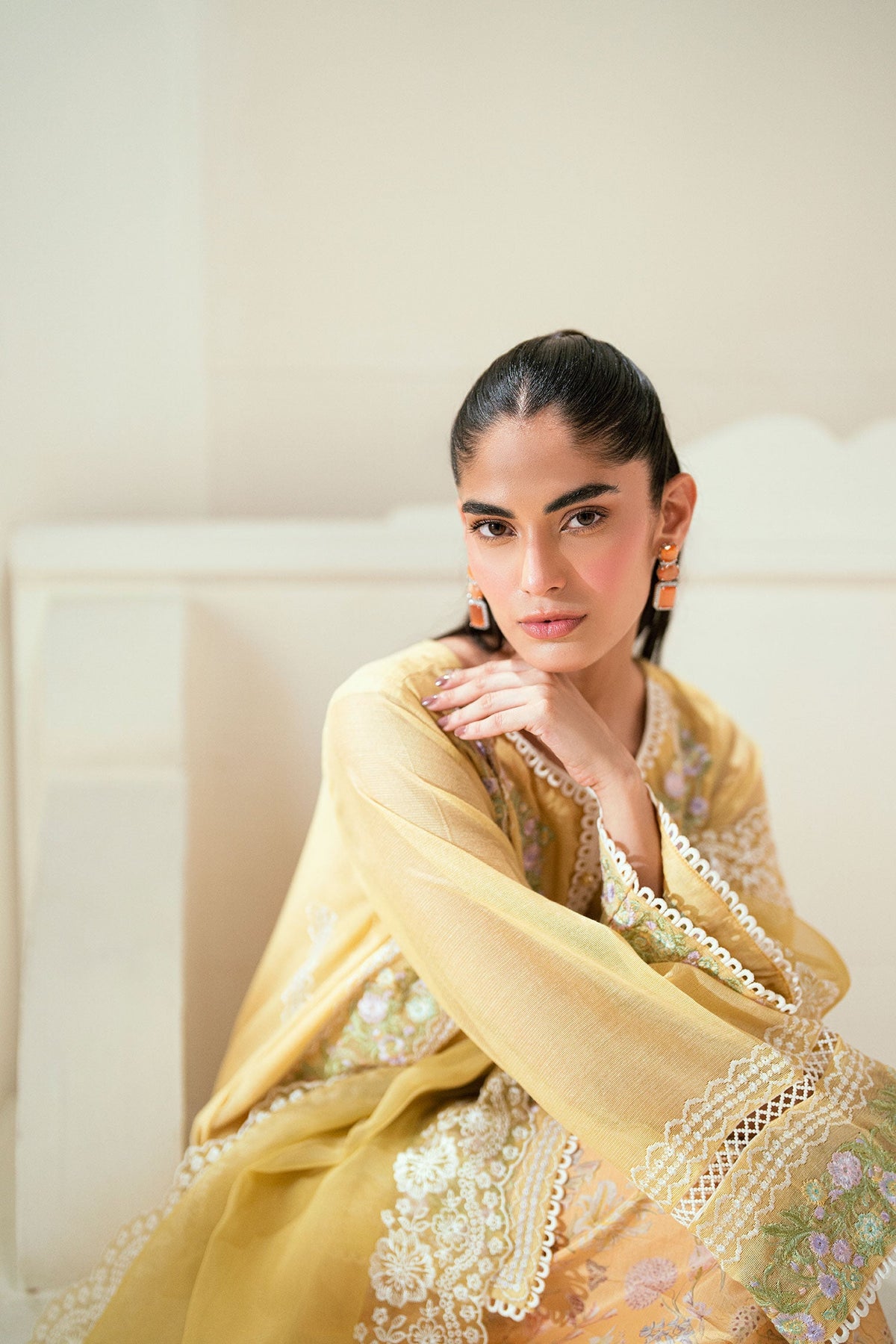Dhanak | Signature Pret | SS25DA-2741 YELLOW -  Dhanak Ladies Clothes - Original Designer Dress - House of Maryam