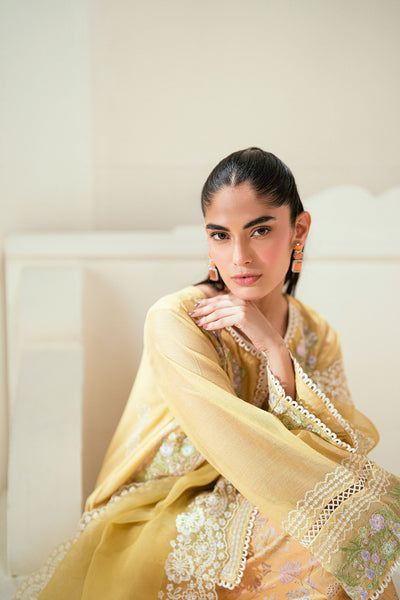 Dhanak | Signature Pret | SS25DA-2741 YELLOW -  Dhanak Ladies Clothes - Original Designer Dress - House of Maryam