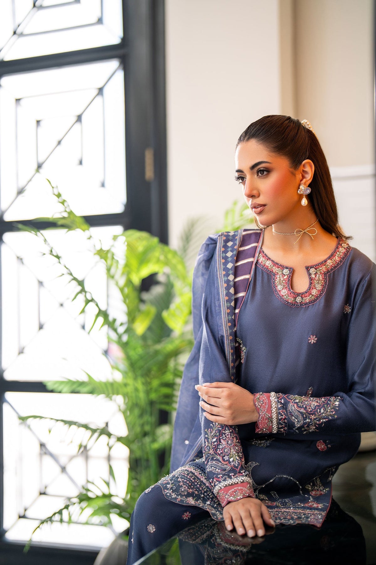 Dhanak | SS 25 Luxury Pret | SS25DL-0312 -  Dhanak Ladies Clothes - Original Designer Dress - House of Maryam