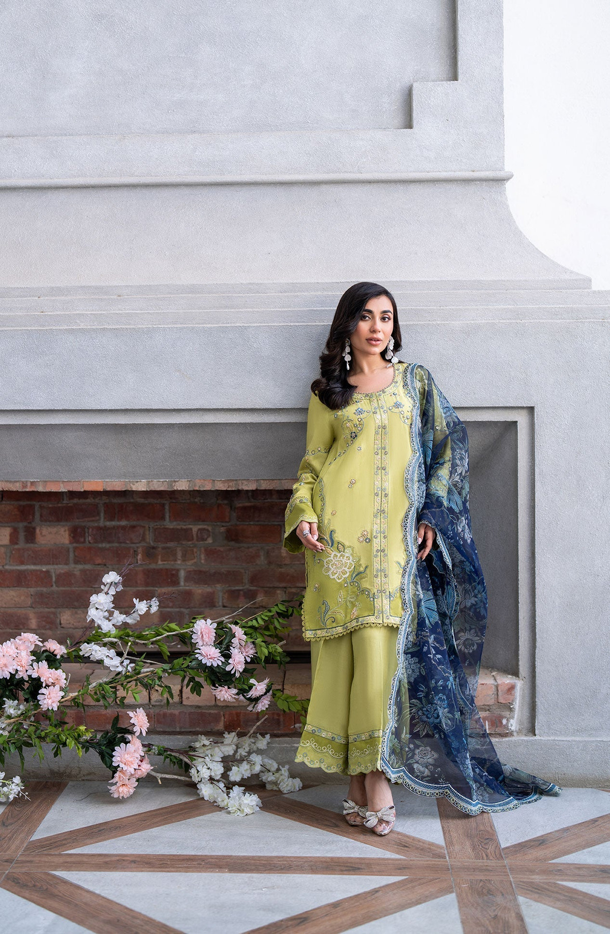 Dhanak | SS 25 Luxury Pret | SS25DL-0318 -  Dhanak Ladies Clothes - Original Designer Dress - House of Maryam