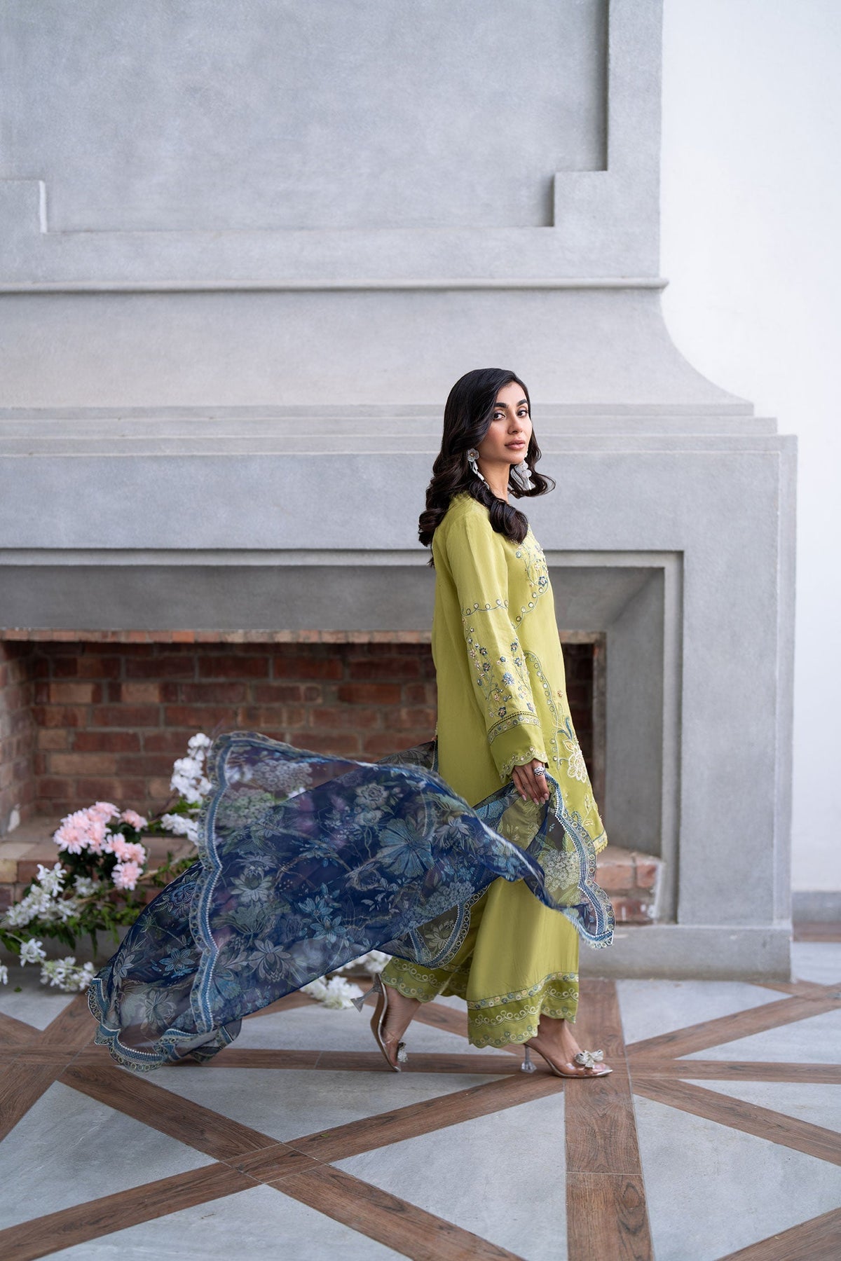 Dhanak | SS 25 Luxury Pret | SS25DL-0318 -  Dhanak Ladies Clothes - Original Designer Dress - House of Maryam