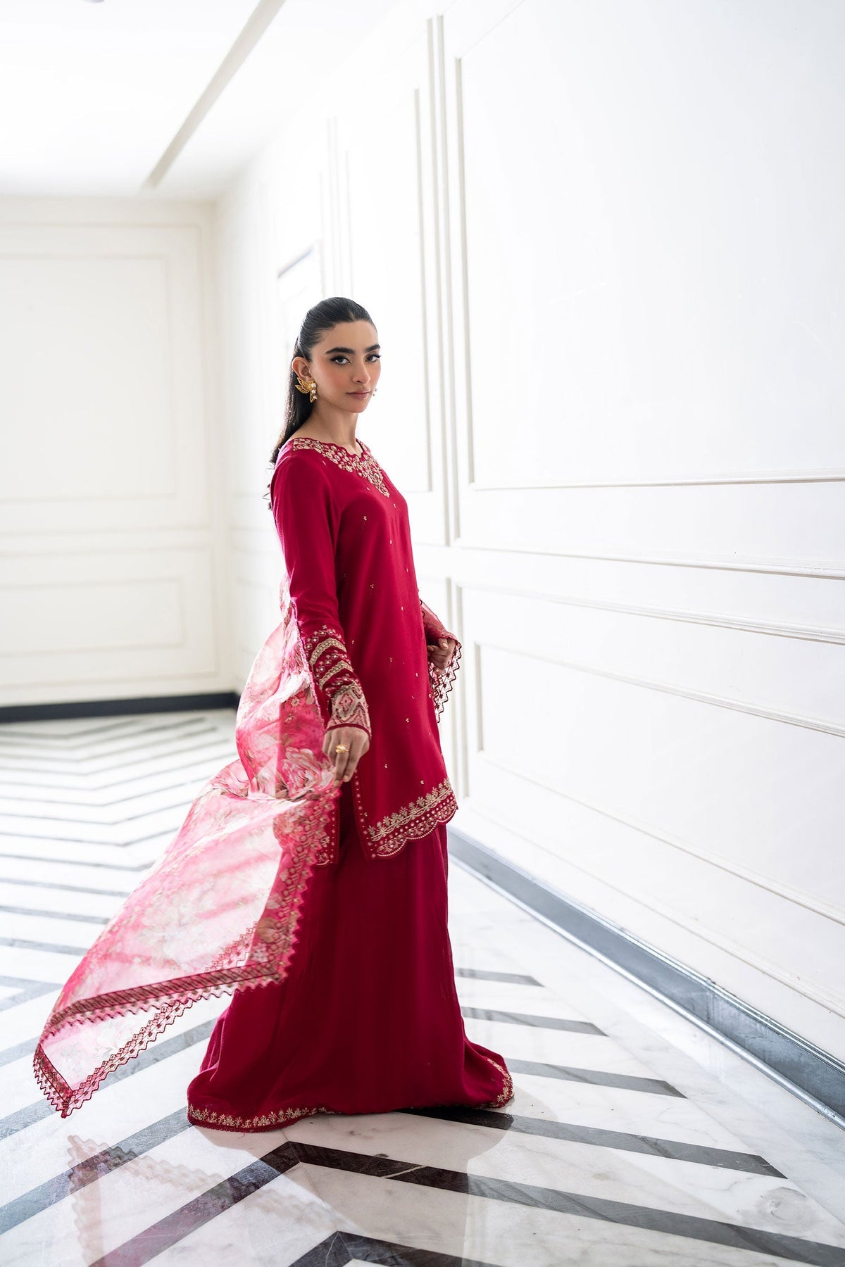 Dhanak | SS 25 Luxury Pret | SS25DL-0319 -  Dhanak Ladies Clothes - Original Designer Dress - House of Maryam
