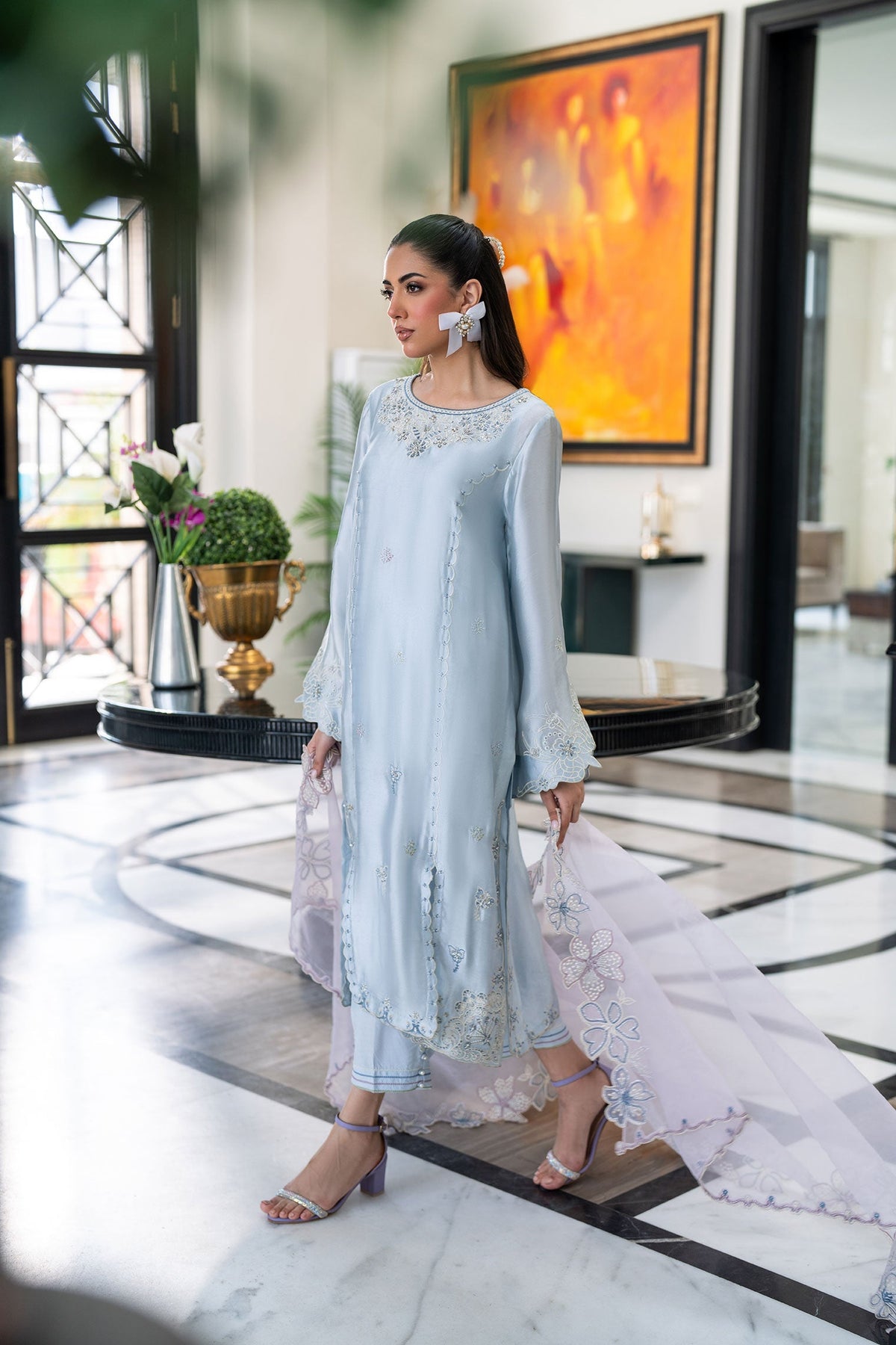 Dhanak | SS 25 Luxury Pret | SS25DL-0320 -  Dhanak Ladies Clothes - Original Designer Dress - House of Maryam