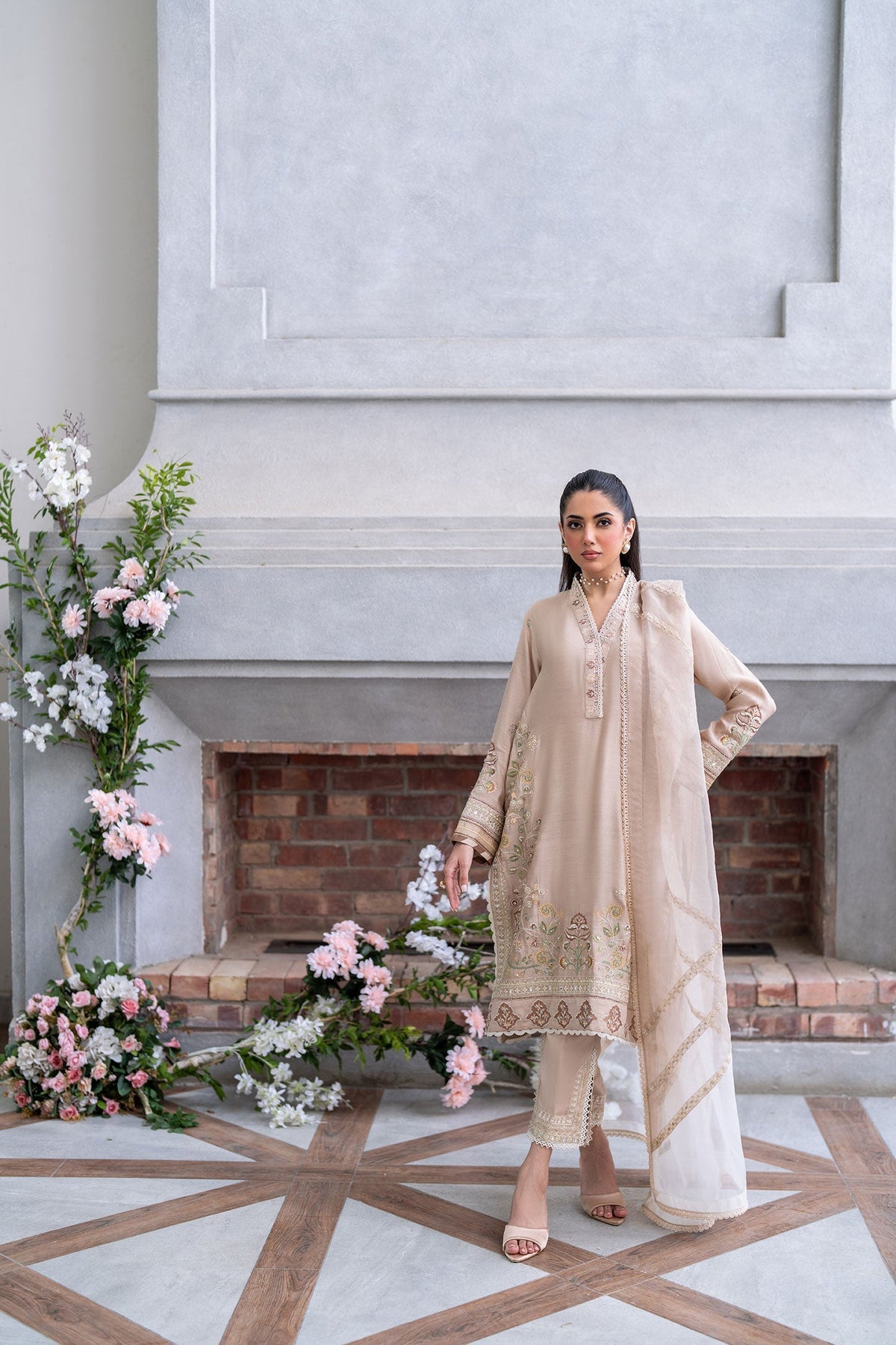 Dhanak | SS 25 Luxury Pret | SS25DL-0322 -  Dhanak Ladies Clothes - Original Designer Dress - House of Maryam