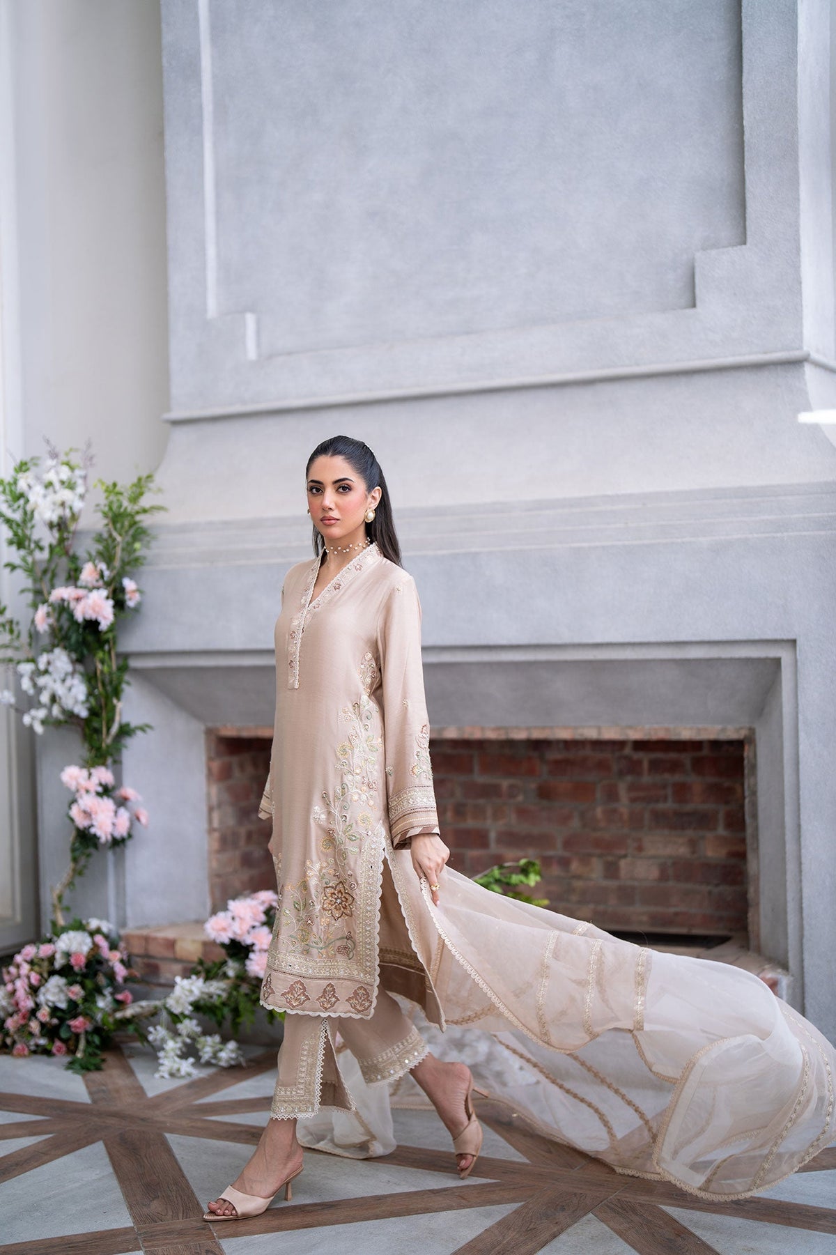 Dhanak | SS 25 Luxury Pret | SS25DL-0322 -  Dhanak Ladies Clothes - Original Designer Dress - House of Maryam