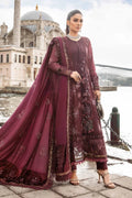 Maria B | Linen 23 | Aubergine DL-1103 by Designer Maria B - House of Maryam - Pakistani Designer Ethnic Wear in {{ shop.shopifyCountryName }}