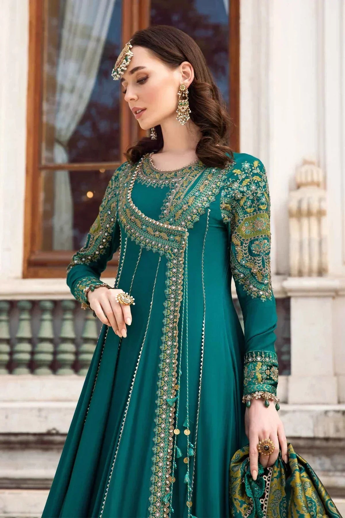 Maria B | Linen 23 | Emerald Green DL-1107