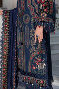 Maria B | Linen 23 | Navy Blue DL-1109 by Designer Maria B - House of Maryam - Pakistani Designer Ethnic Wear in {{ shop.shopifyCountryName }}