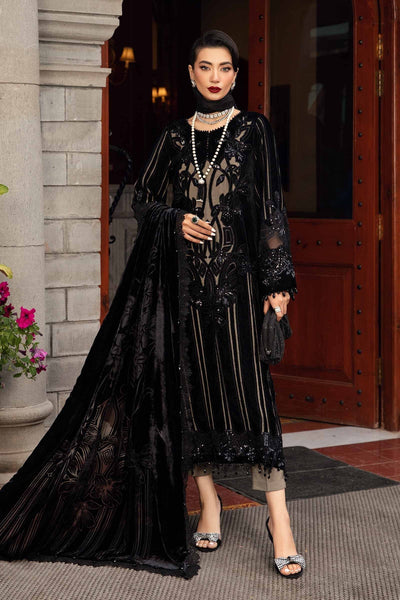 Maria B | Winter Luxe 24 | Velvet DL-1205 -  Maria B Ladies Clothes - Original Designer Dress - House of Maryam