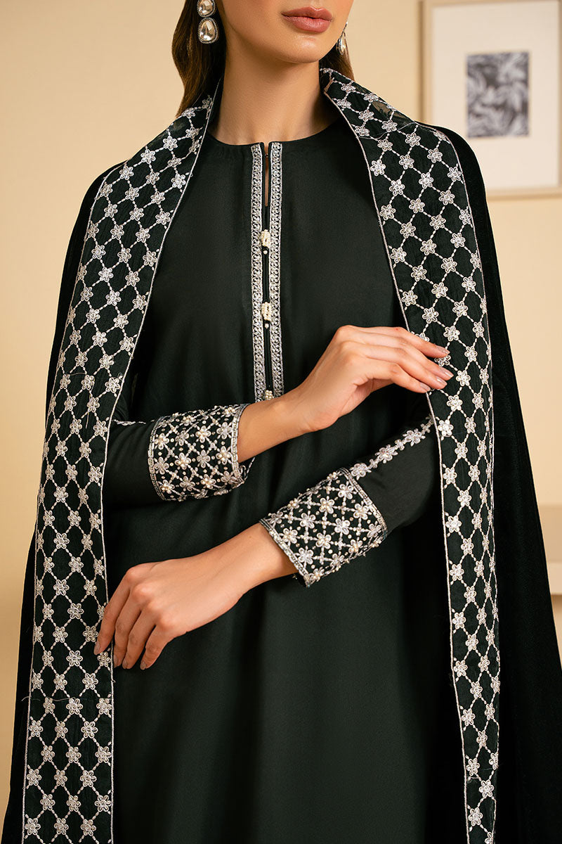 Cross Stitch | Exclusive Pret | Midnight Mirage-2PC (Shirt & Dupatta)-2