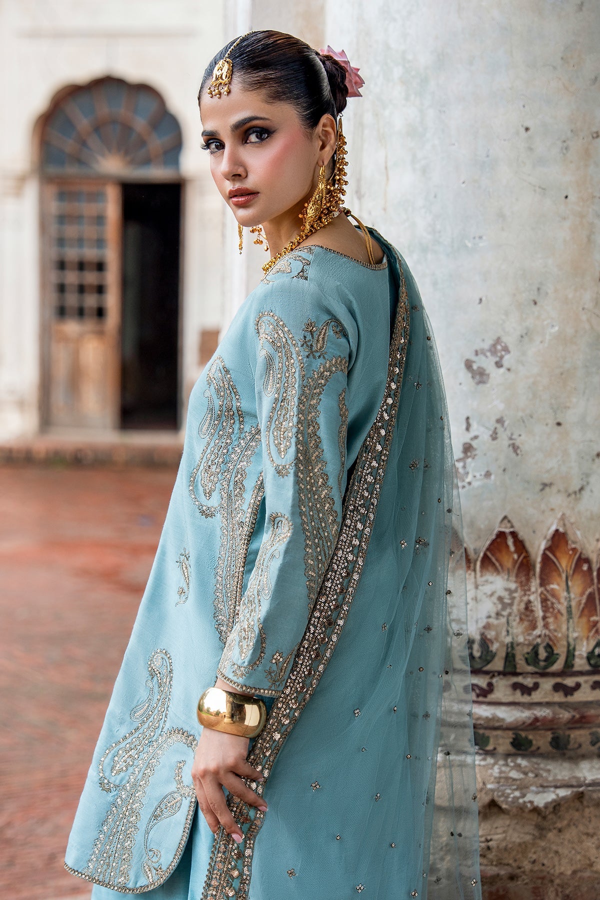 Charizma | Festive Pret | 3-PC Embroidered Raw Silk CMA-6-412, image 3