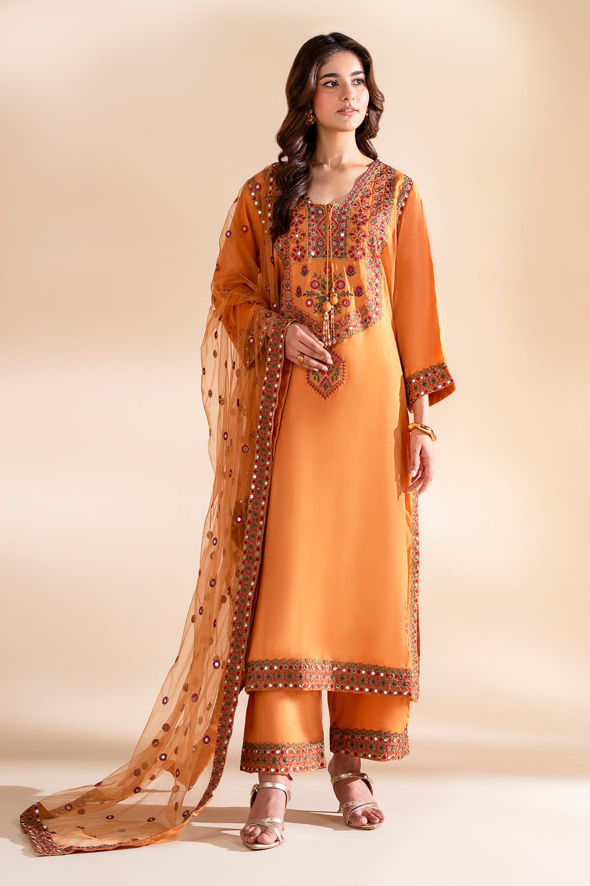Charizma | Festive Pret | 3-PC Embroidered Silk CMA-6-360