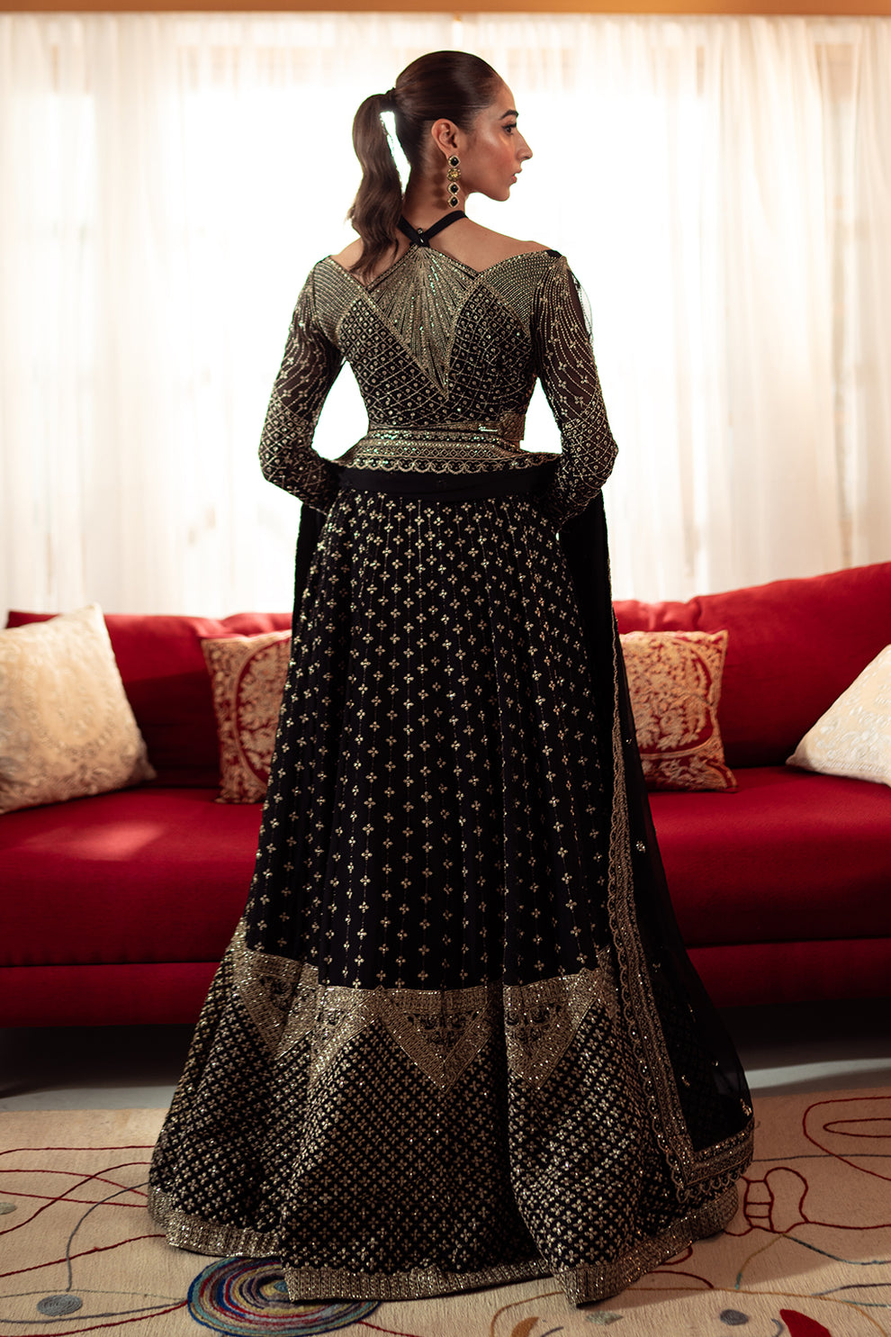 Neeshay | Dastaan Luxury Chiffon | Sunehri -  Neeshay Formal - Original Designer Dress - House of Maryam