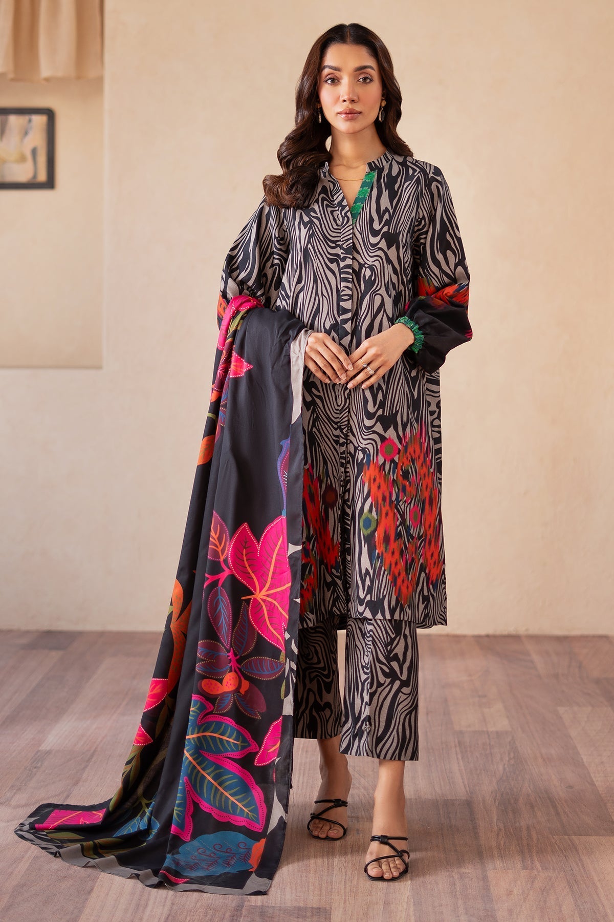 Charizma | Print Melody | CPM-4-S49A -  Charizma Ladies Clothes - Original Designer Dress - House of Maryam