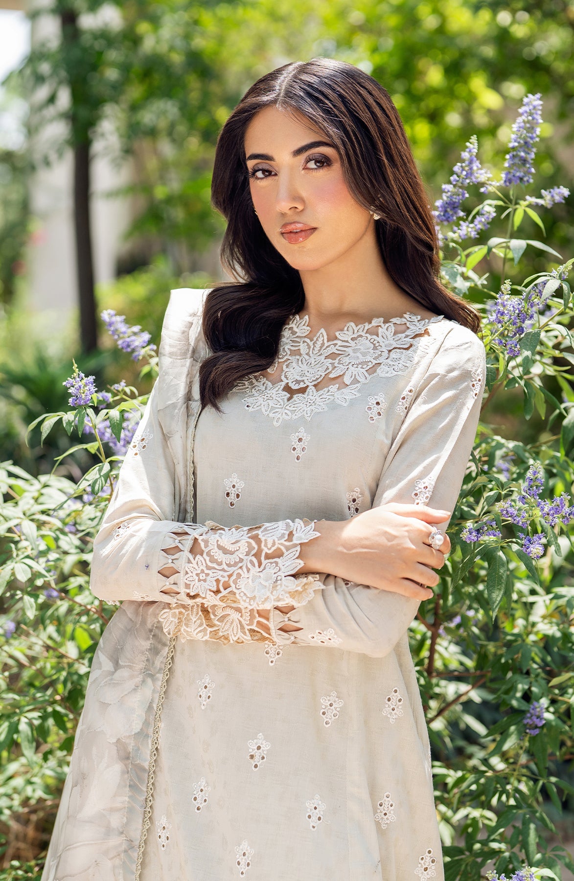 Zarif | Nura Textured Lawn 25 | ISARA -  Zarif Ladies Clothes - Original Designer Dress - House of Maryam