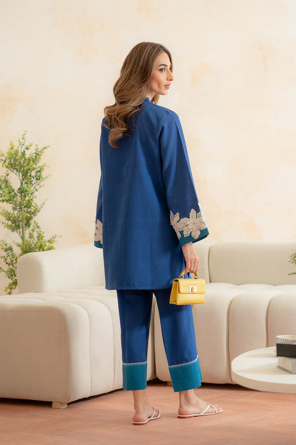 Sahar | Pret Essentials Winter 25 |  Sapphire Whisper-2