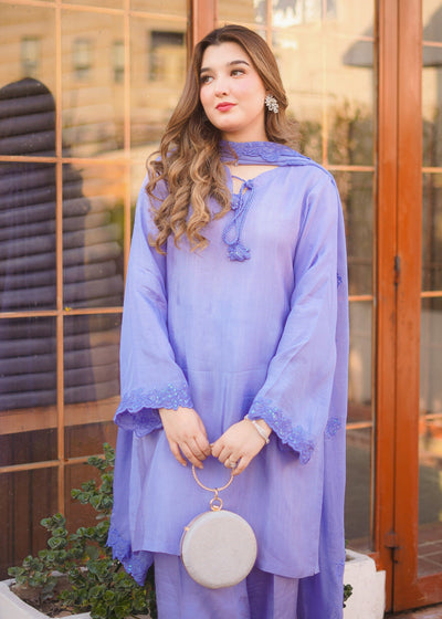 Fozia Khalid | Silk Spire | LAGOON -  Fozia Khalid Ladies Clothes - Original Designer Dress - House of Maryam