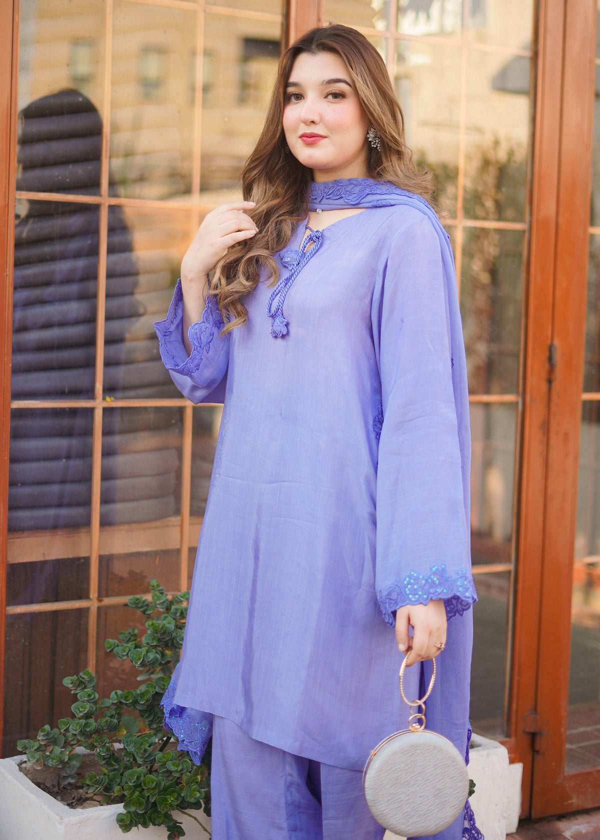 Fozia Khalid | Silk Spire | LAGOON -  Fozia Khalid Ladies Clothes - Original Designer Dress - House of Maryam