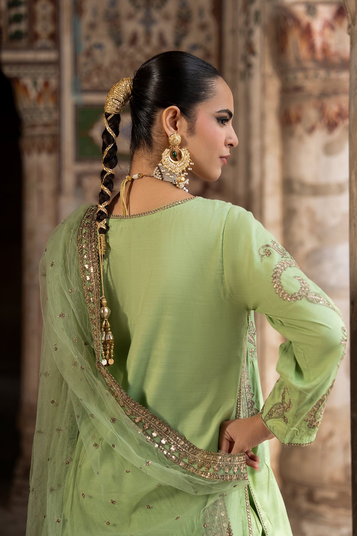 Charizma | Festive Pret | 3-PC Embroidered Raw Silk CMA-6-413, image 4