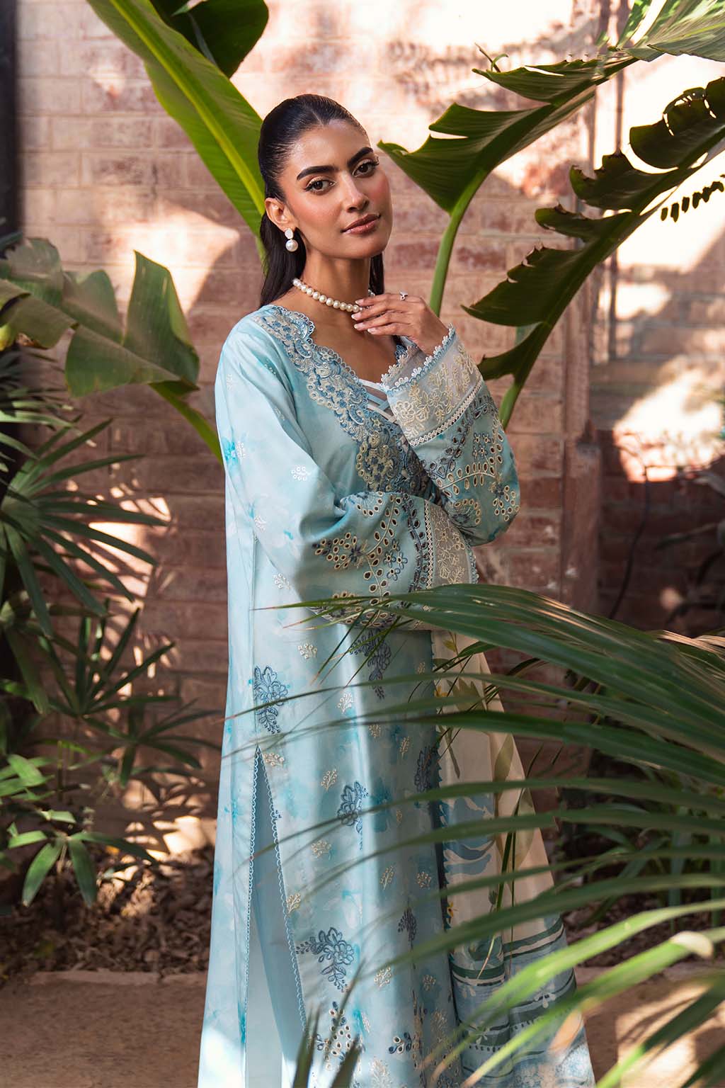 Neeshay | Summer Lines Printkari 25 | SKY-WAVE -  Neeshay Ladies Clothes - Original Designer Dress - House of Maryam