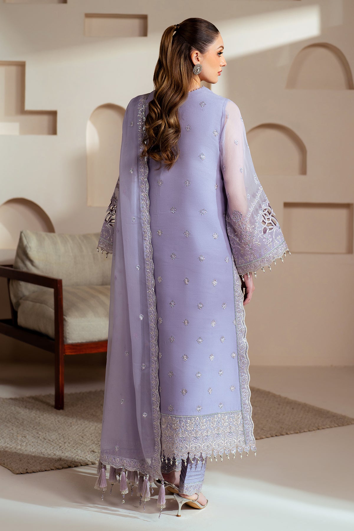 Alizeh | Aymal Chiffon | AF-BHM-4041-Marine -  Alizeh Ladies Clothes - Original Designer Dress - House of Maryam