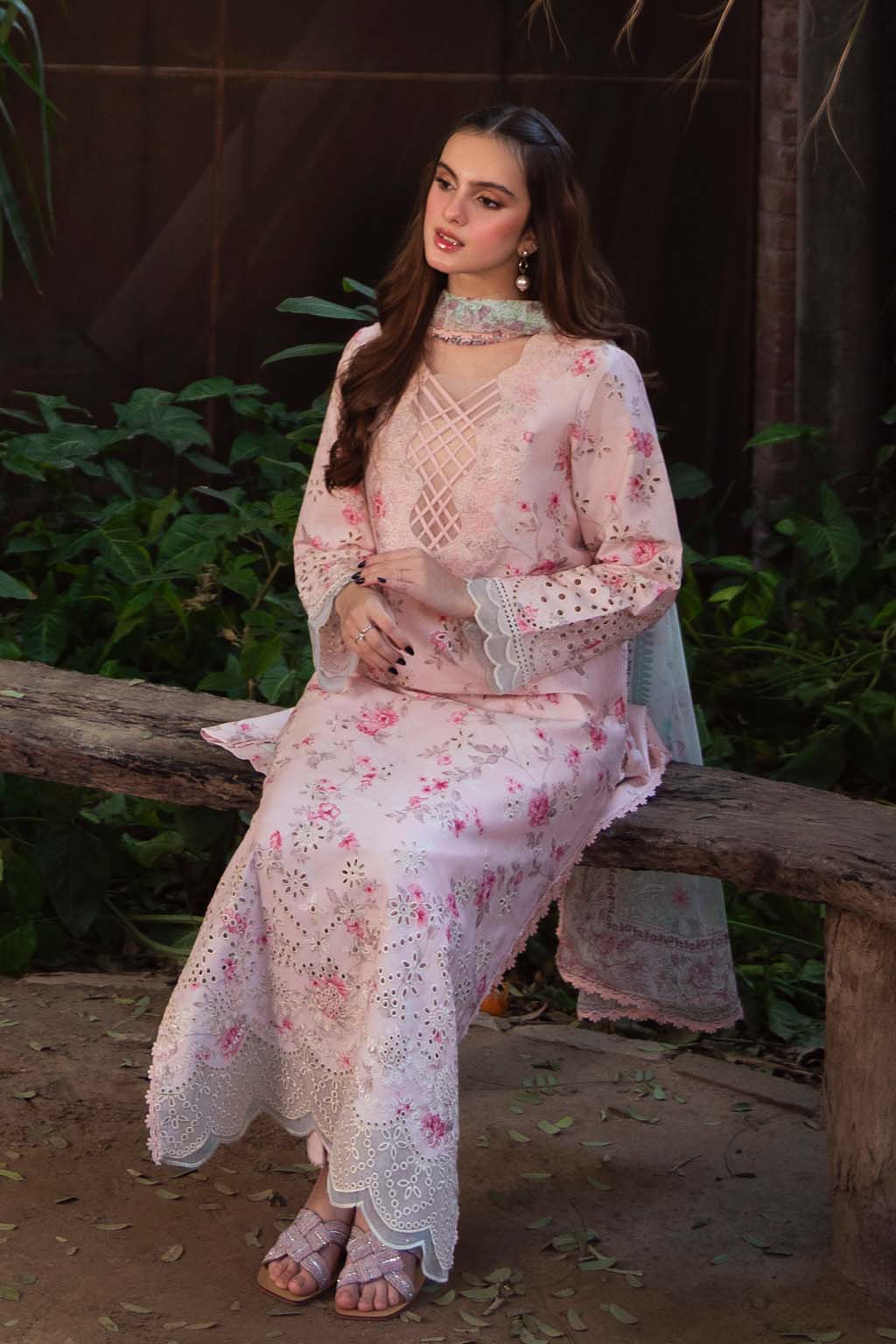 Neeshay | Summer Lines Printkari 25 | PECHE -  Neeshay Ladies Clothes - Original Designer Dress - House of Maryam