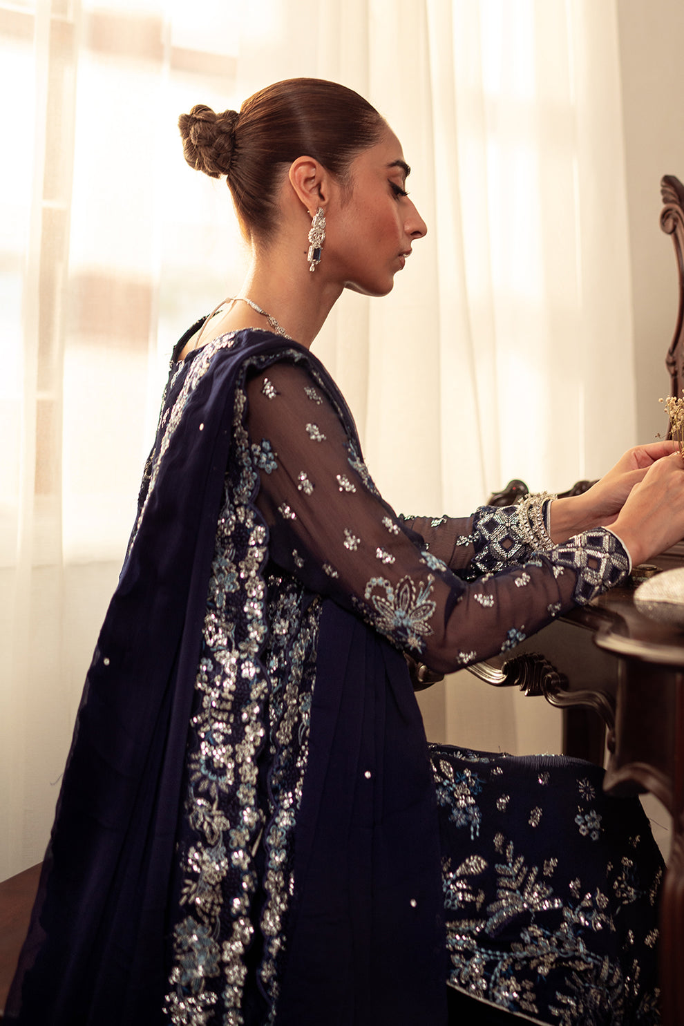 Neeshay | Dastaan Luxury Chiffon | Neelam