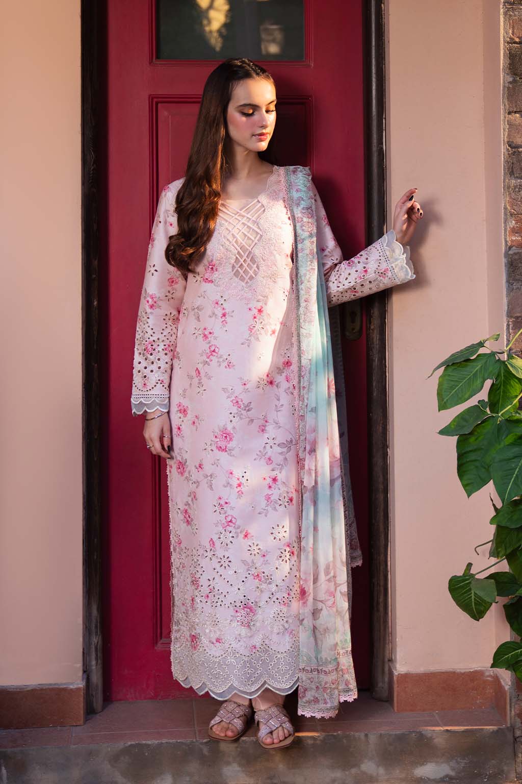 Neeshay | Summer Lines Printkari 25 | PECHE -  Neeshay Ladies Clothes - Original Designer Dress - House of Maryam