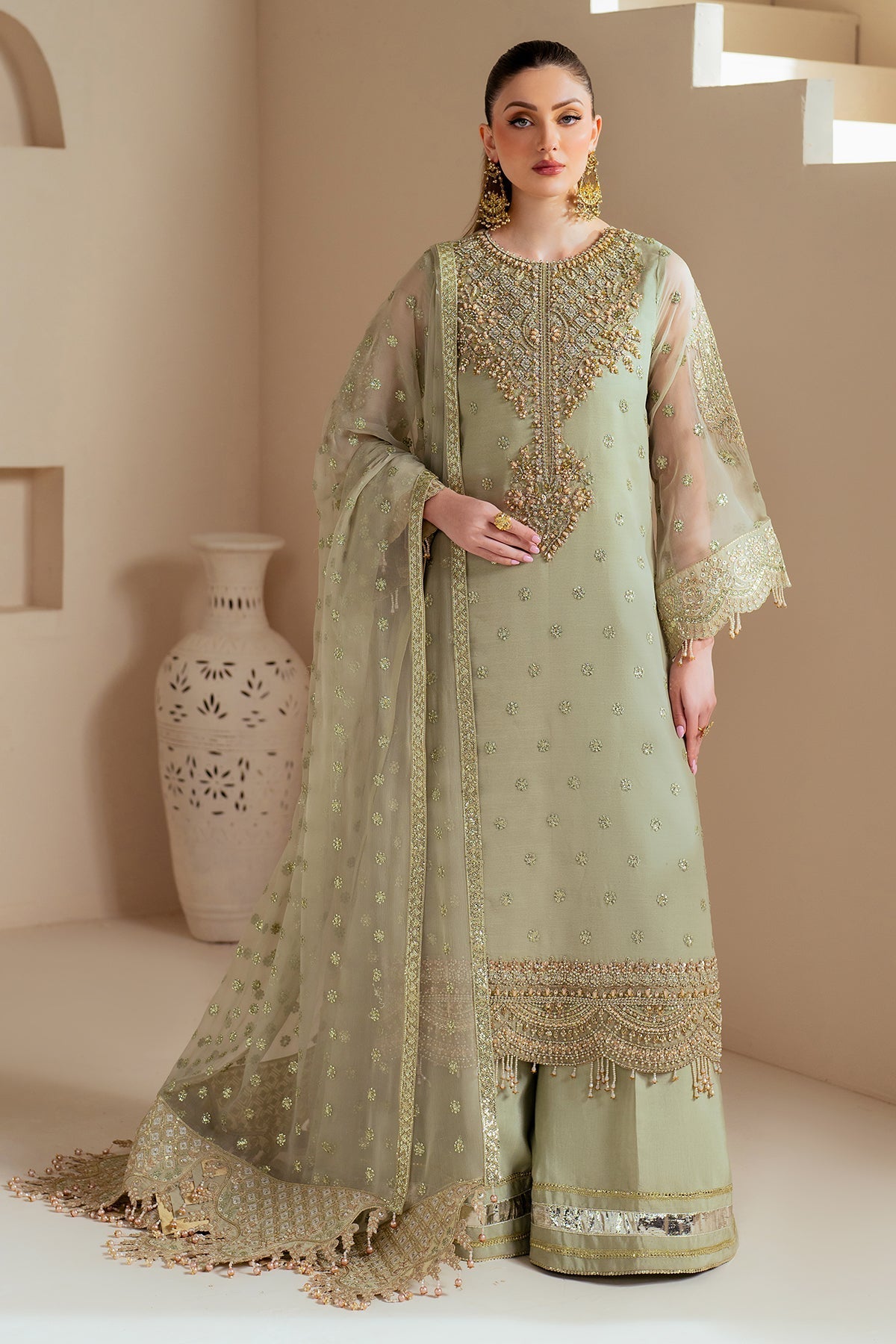 Alizeh | Aymal Chiffon | AF-BHM-4042-Alish -  Alizeh Ladies Clothes - Original Designer Dress - House of Maryam