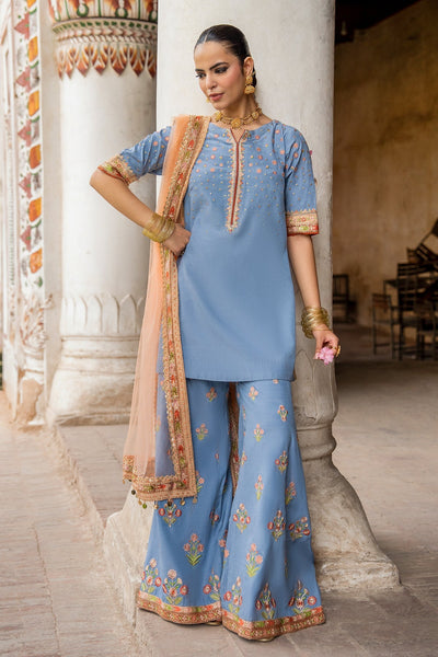 Charizma | Festive Pret | 3-PC Embroidered Raw Silk CMA-6-387