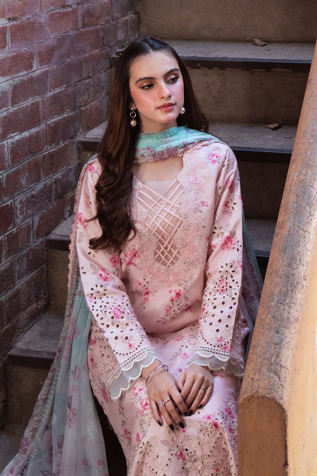 Neeshay | Summer Lines Printkari 25 | PECHE -  Neeshay Ladies Clothes - Original Designer Dress - House of Maryam
