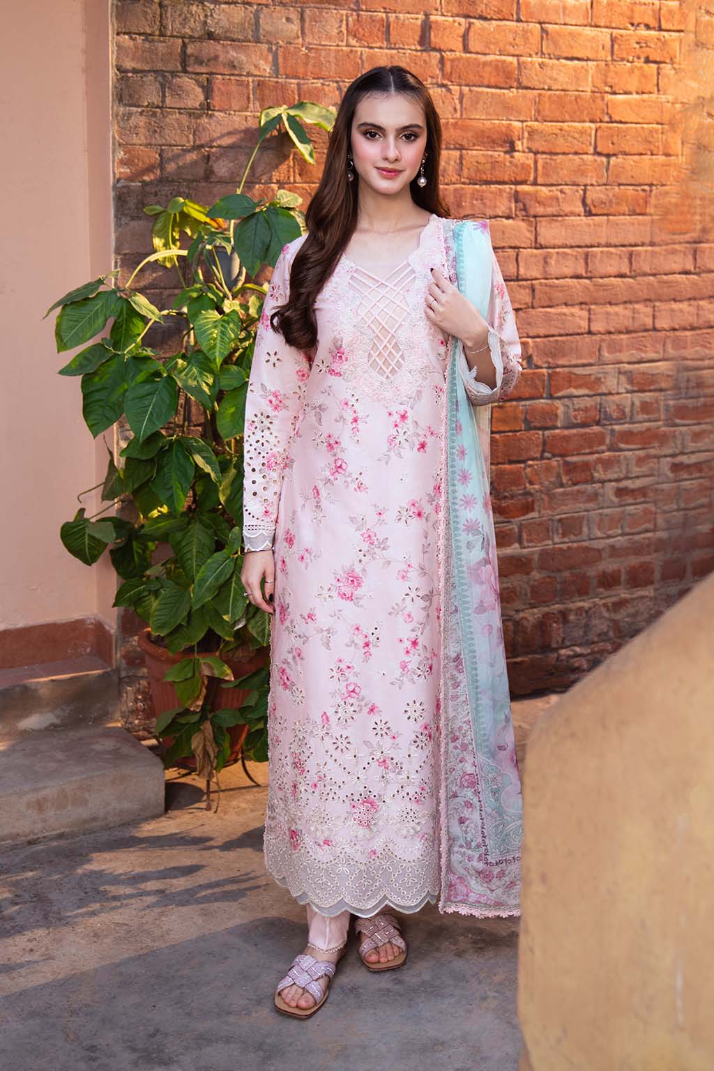 Neeshay | Summer Lines Printkari 25 | PECHE -  Neeshay Ladies Clothes - Original Designer Dress - House of Maryam
