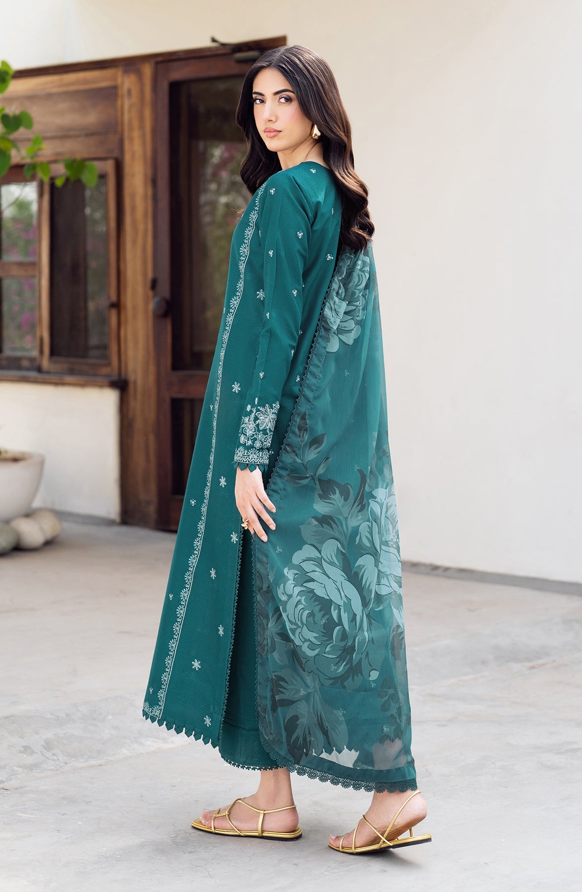Zarif | Nura Textured Lawn 25 | NUSA -  Zarif Ladies Clothes - Original Designer Dress - House of Maryam
